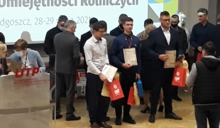 Drugie miejsce ucznia ZS CKR w Starym Lubiejewie w eliminacjach centralnych Olimpiady Wiedzy i Umiejętności Rolniczych!