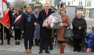 Delegacja ZS CKR w Starym Lubiejewie na powiatowych uroczystościach Narodowego Dnia Pamięci Żołnierzy Wyklętych