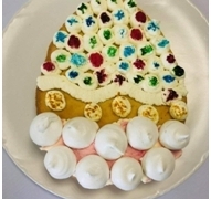 Kolorowe ciasto pisanka - potrwa zdobyła wyróżnienie w konkursie 